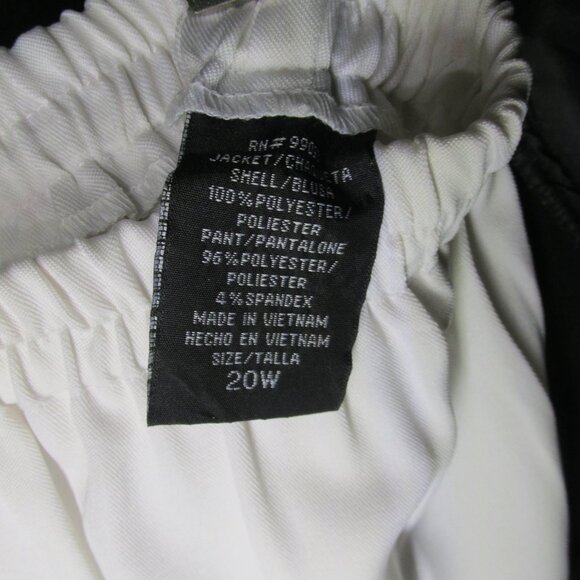 Studio 1 Black Blazer (22W) and White Pants (20W) - Picture 4 of 14